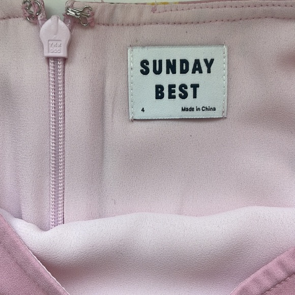 Aritzia Pink Floral Skirt - Picture 3 of 5